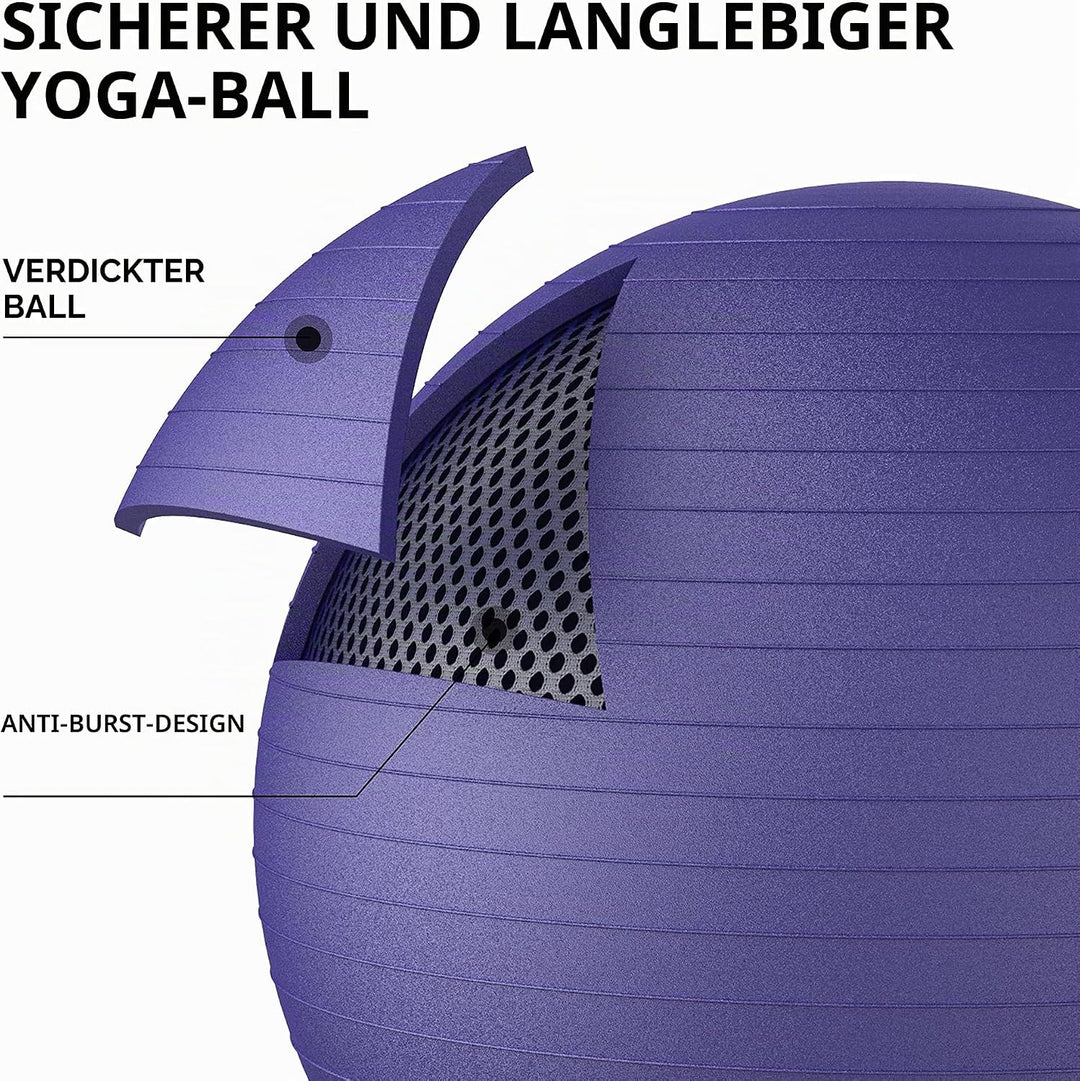 PROIRON Gymnastikball Pezziball Sitzball Trainingsball Fitnessball &amp; Balance für Core-Training mit P