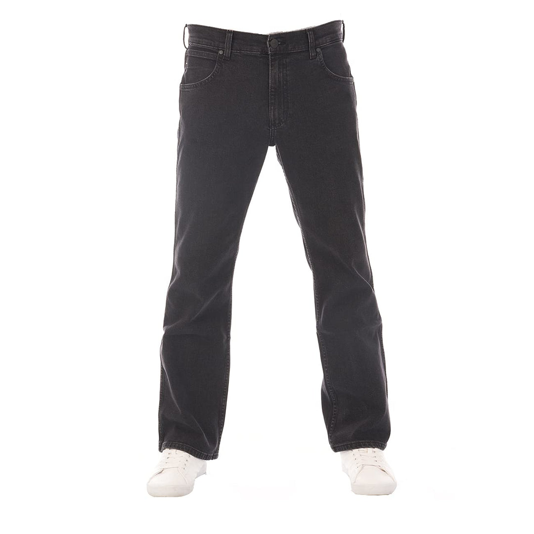WRANGLER Jeans Herren Stretch Bootcut Jacksville Jeanshose Hose Denim | Schwarz Blau 30 31 32 33 34