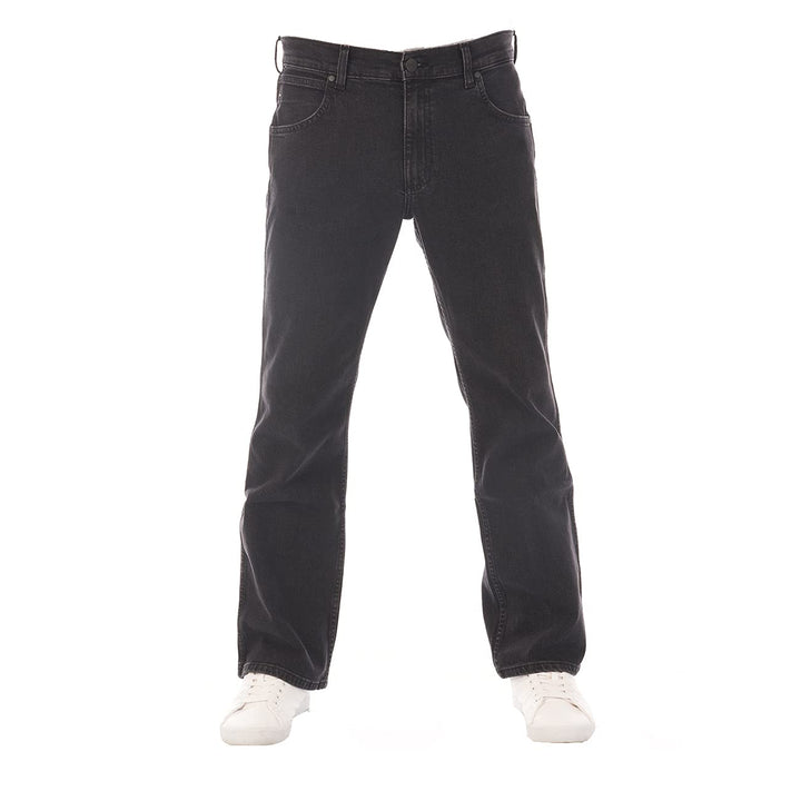 Wrangler Jeans Herren Stretch Bootcut Jacksville Jeanshose Hose Denim Schwarz Blau 30 31 32 33 34 36