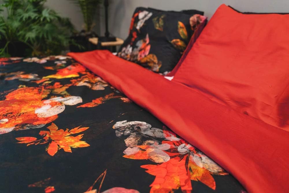 Kayori Senji Bettwäsche Baumwolle Satin 155x220cm 80x80cm Multi 100% Bio Baumwollsatin Weich Geschme