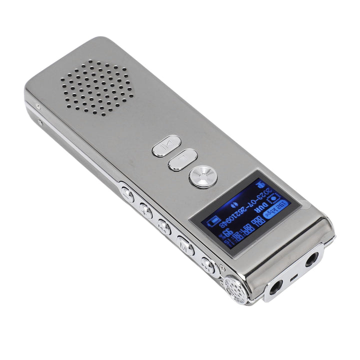 Ejoyous Diktiergerät, 300 MAh, Digitalrekorder, Dual-Mikrofon, 192 KBit/s Bitrate, Einfache Bedienun