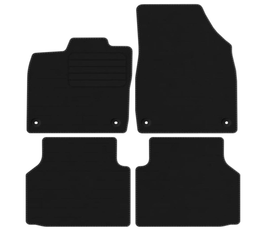 edecor Premium Veloursfussmatten Automatten Velourmattenset für VW ID.5 ab Bj. 2022 Mit Absatzschone