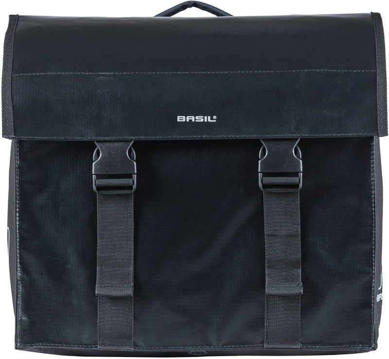 Basil Basil Double Bicycle Bag Urban Load MIK Black - 48-53 Liter - Tarpaulin Packtaschen-2179242815