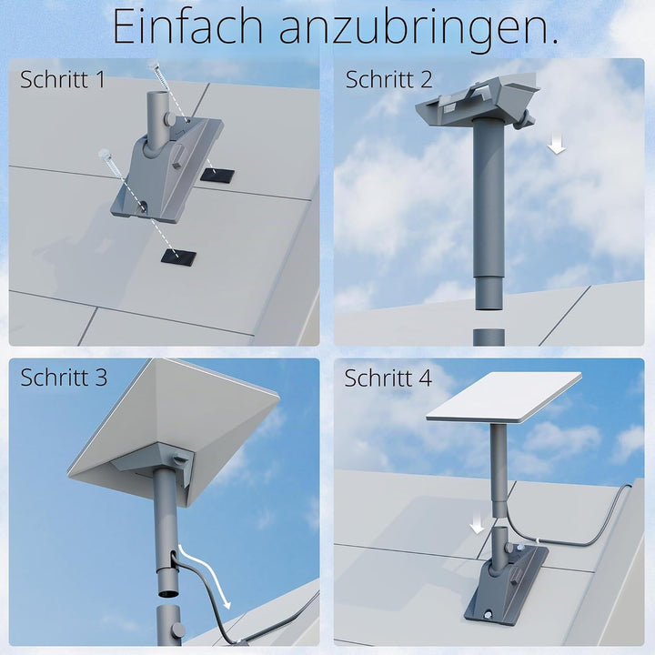 Joinfworld Starlink Gen 3 Halterung,360° Verstellbare V3 Starlink Wandhalterung,starlink mini halter