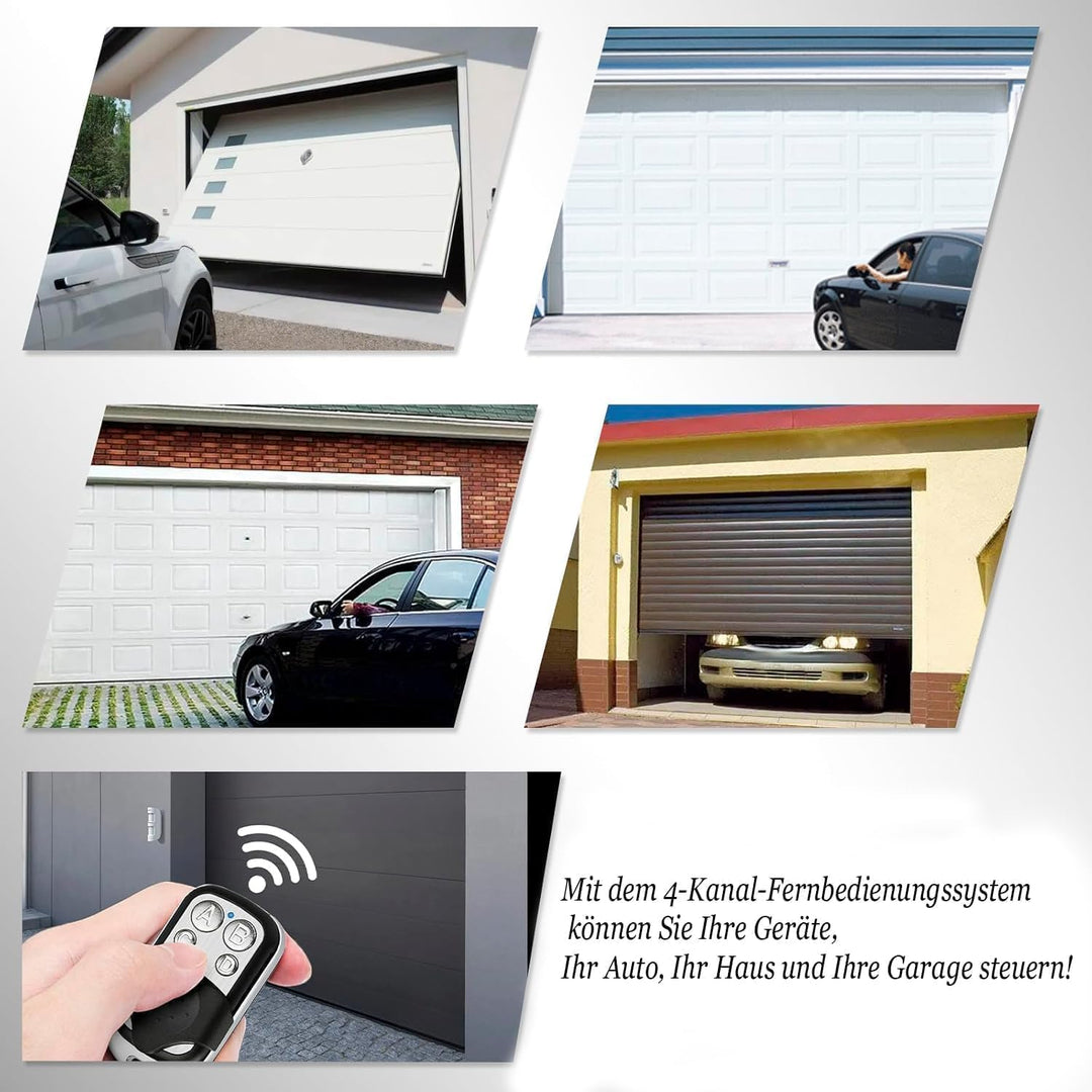 433 MHz Fernbedienung Klonen 12V,Fernbedienung garagentor,Handsender kompatibel mit Marantec für Sch