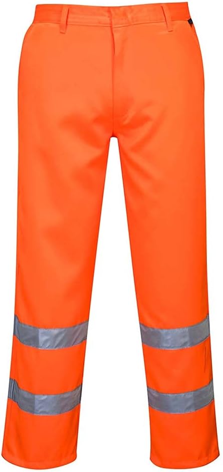 PORTWEST E041 - Warnschutzhose aus Polyester-Baumwolle, 1 Stück S Orange, S Orange
