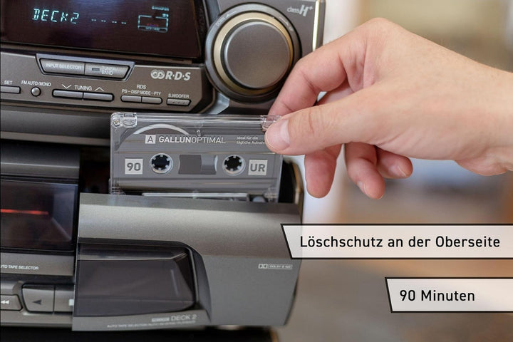 GALLUNOPTIMAL UR90 Audiokassetten 90 min. Leerkassetten 20er Pack