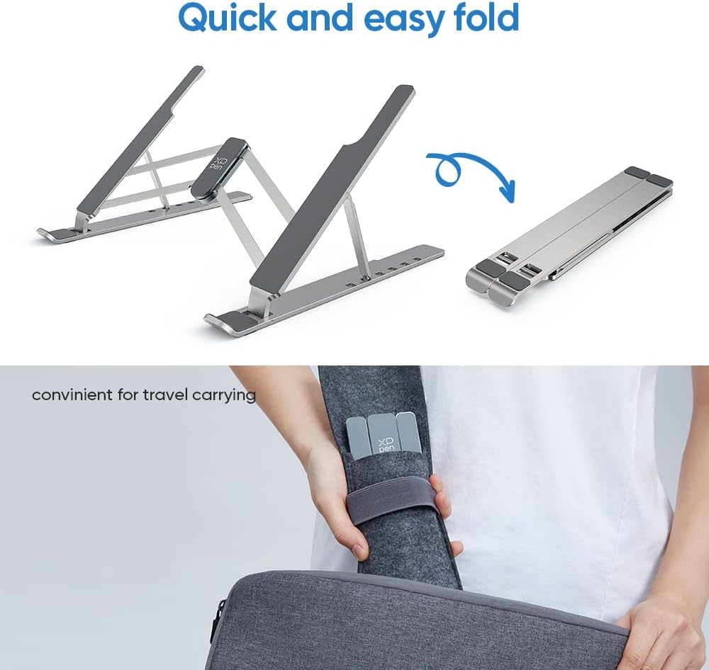 XPPen Ständer für den Schreibtisch, Portable Stütze, Halterung mit 6 verstellbaren Winkeln, ergonomi