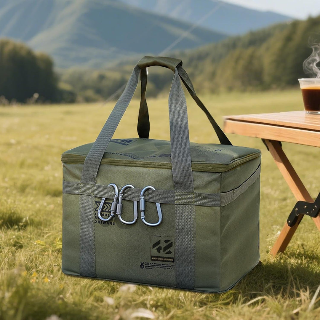 Camping-Aufbewahrungstasche Robust, Wasserdicht, Faltbar, Mehrweg-Pack- und Militärgrün, Militärgrün