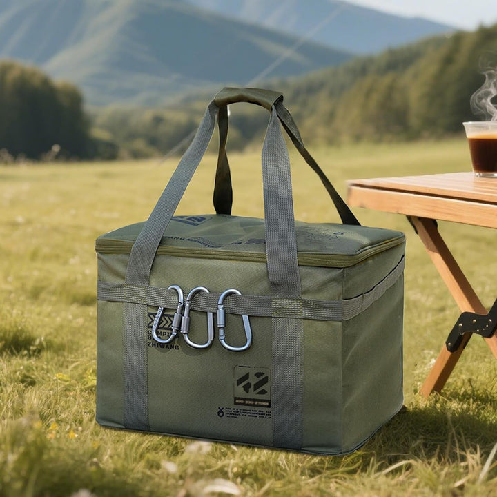 Camping-Aufbewahrungstasche Robust, Wasserdicht, Faltbar, Mehrweg-Pack- und Militärgrün, Militärgrün