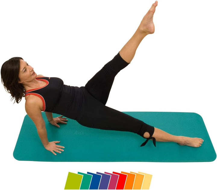 AIREX Fitline 140, Gymnastikmatte, wasserblau, ca. 140 x 60 x 1,0 cm