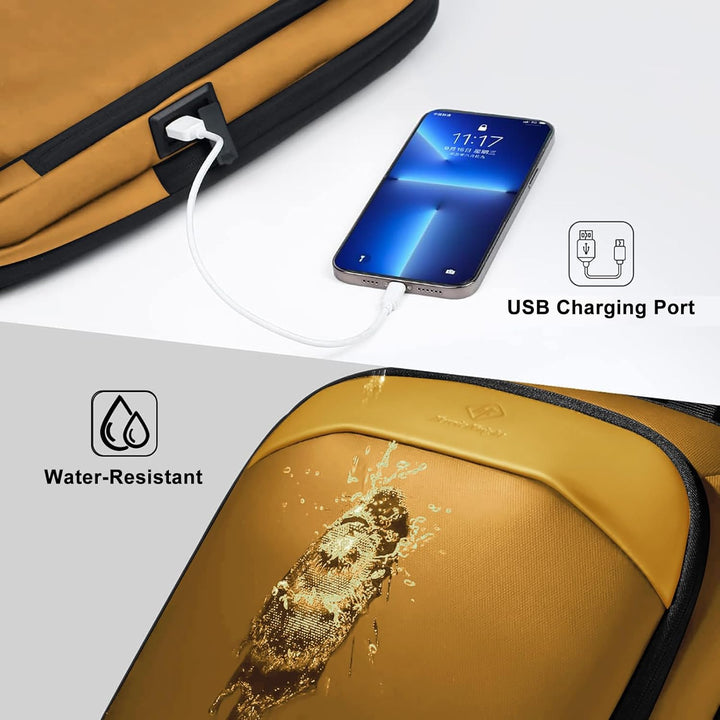 Laptop Rucksack Herren 17 Zoll wasserdichter erweiterbarer Reiserucksack Handgepäck Laptoptasche Tag