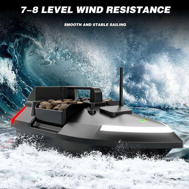 RC-Angelköderboot, 500 M Fernbedienungsreichweite RC-Angelboot, 40 Punkte GPS-Positionierung, Automa