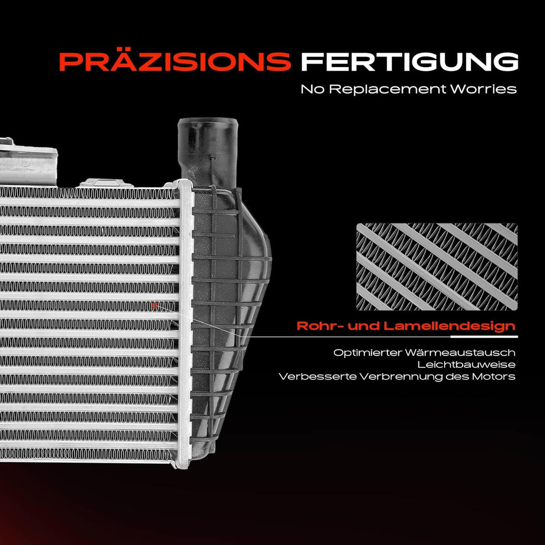 Frankberg Ladeluftkühler Turbokühler Kompatibel mit Tucson JM 2.0L 2004-2010 Sportage JE KM 2.0L 200