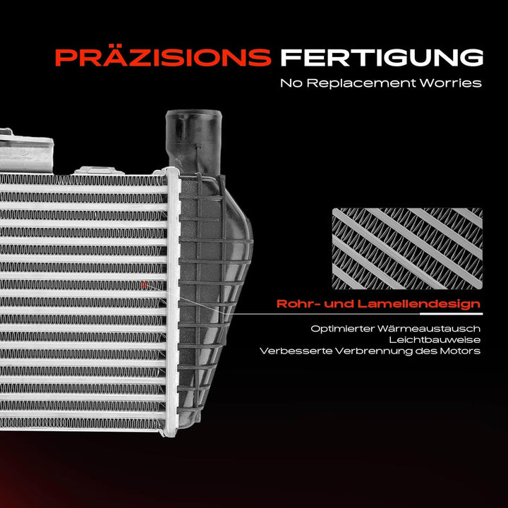 Frankberg Ladeluftkühler Turbokühler Kompatibel mit Tucson JM 2.0L 2004-2010 Sportage JE KM 2.0L 200