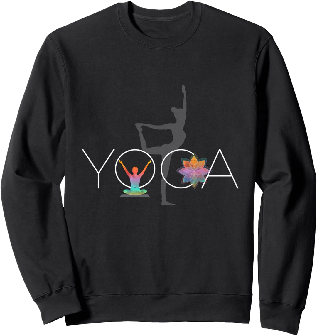 Yoga Meditation und Lotu Blume Geschenk für Yogis Sweatshirt