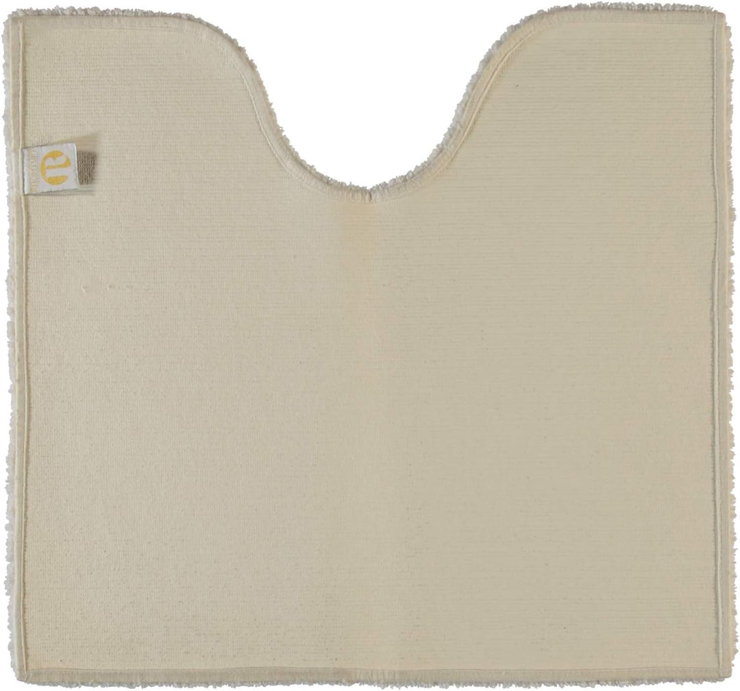 Rhomtuft Badteppiche Square Natur-Jasmin - 20 Toilettenvorlage mit Ausschnitt 55x60 cm, Toilettenvor