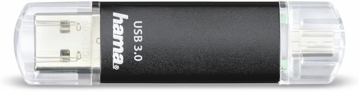 Hama 128GB USB-Speicherstick mit USB 3.2 & microUSB (2-in-1 USB-Stick, z.B. für Android Handy, Table