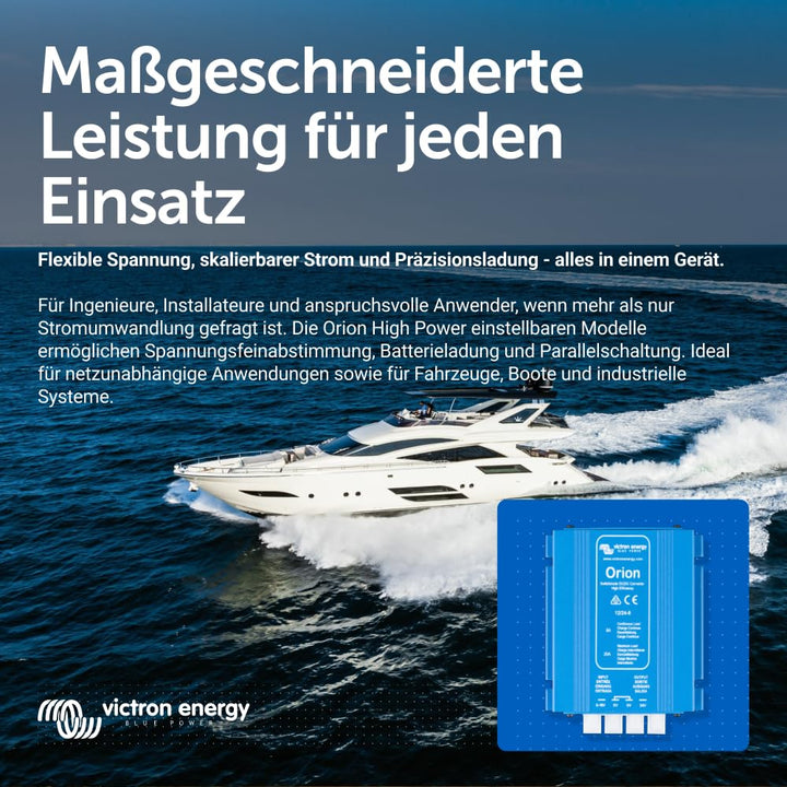 Victron Energy Orion IP20 12/24-Volt 8 Amp DC-DC Konverter Nicht isoliert, Hohe Leistung 12/24-Volt,