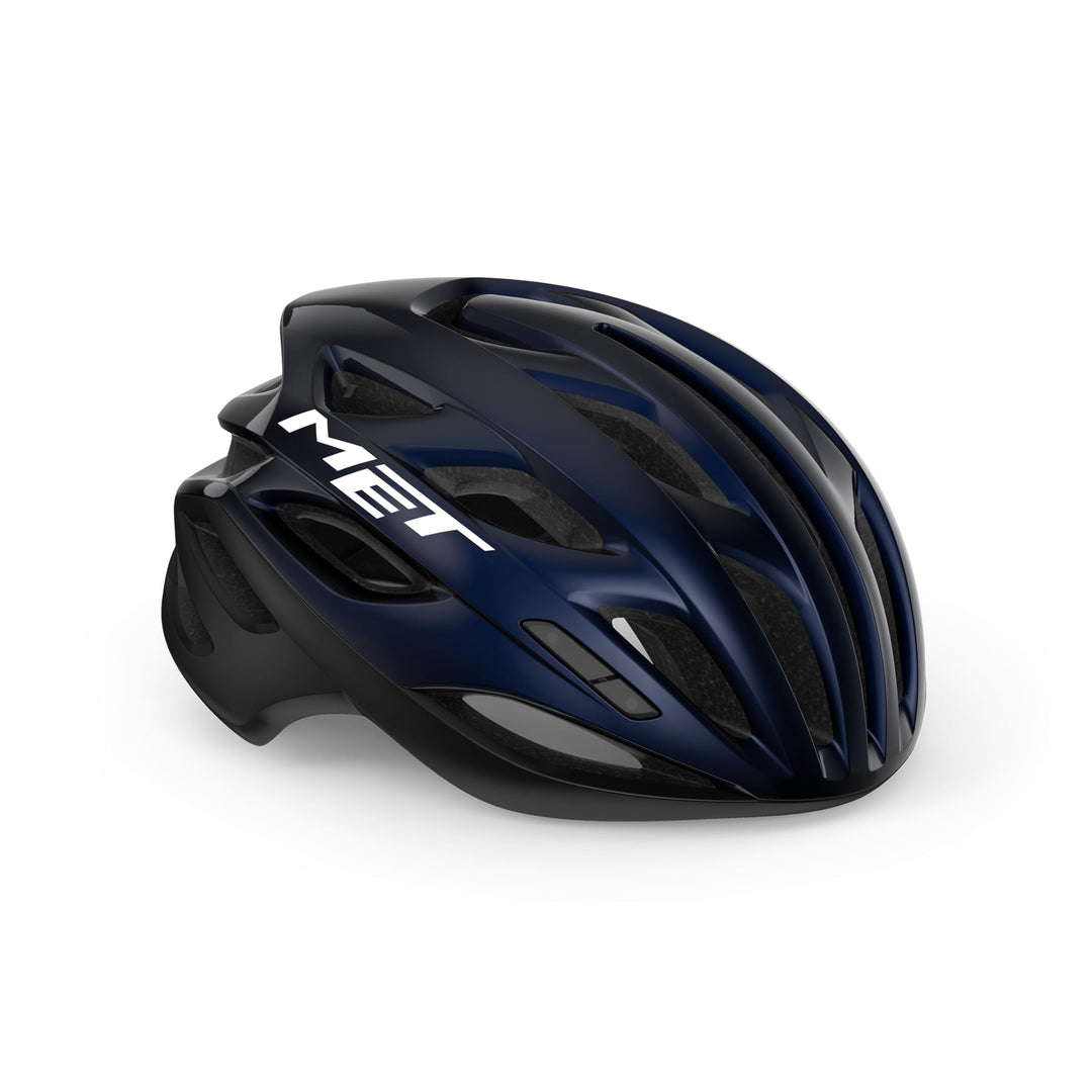 MET Sport Estro MIPS Helm Black Gloss, Blue Pearl Schwarz/Matt Glänzend, S