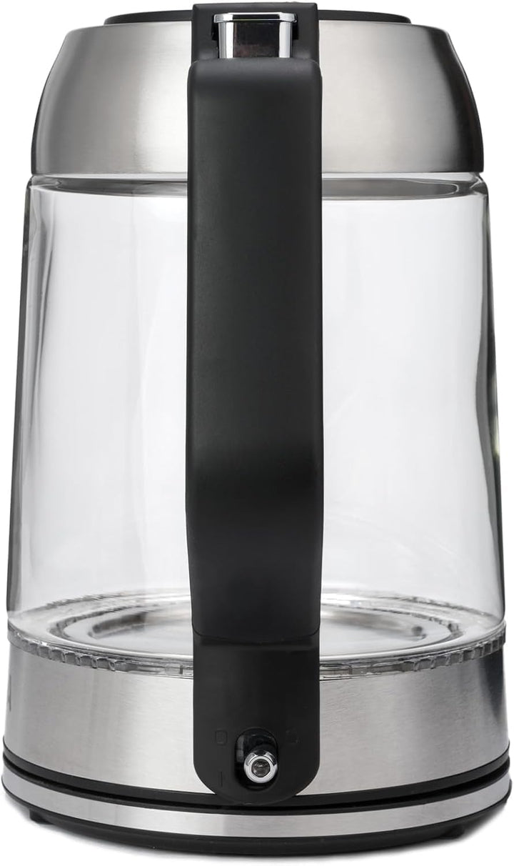 Wasserkocher 1,7L (2200W) Edelstahl, LED-Beleuchtung, Kalkfilter, OneTouch-Verschluss, Kabelaufwickl