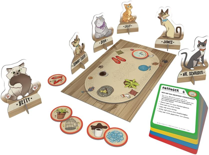 ThinkFun - 76366 - Cat Crimes - Das flauschige und freche Kombinations- und Deduktionsspiel mit Katz