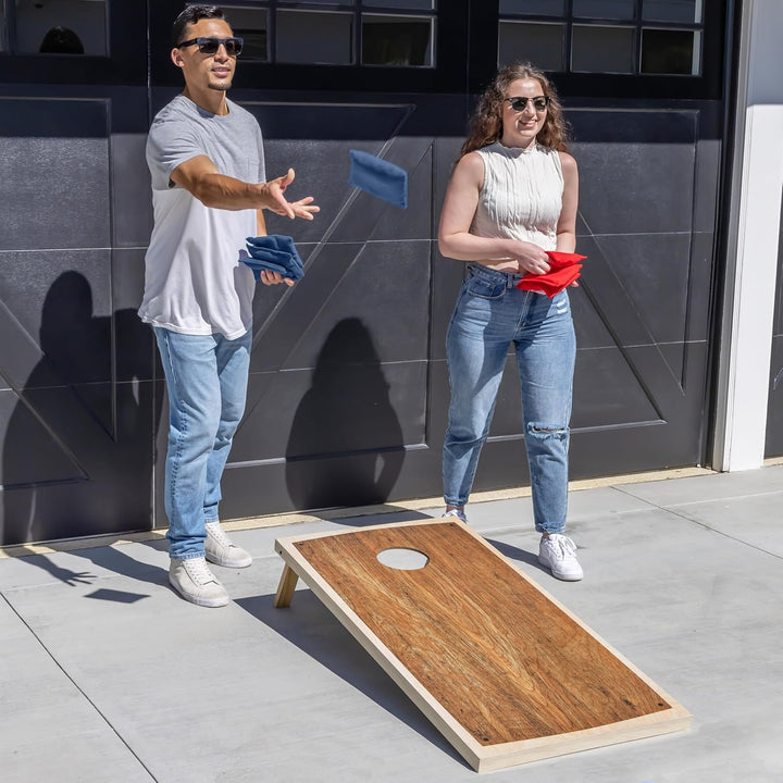 GoSports Classic Cornhole Set - Enthält 8 Sitzsäcke, Reisetasche und Spielregeln (Stilwahl) Handwerk