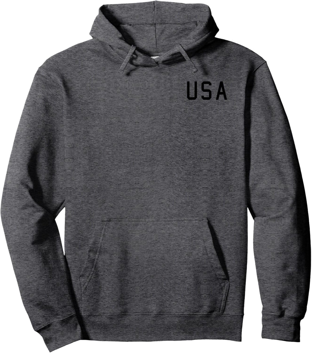 Trendy USA Pocket Logo Pullover Hoodie