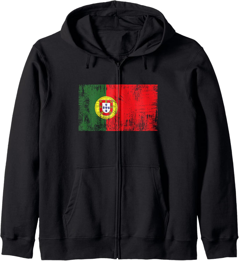 Portugiesische Flagge Portugal-Fahne Geschenk Fussball-Fan Kapuzenjacke