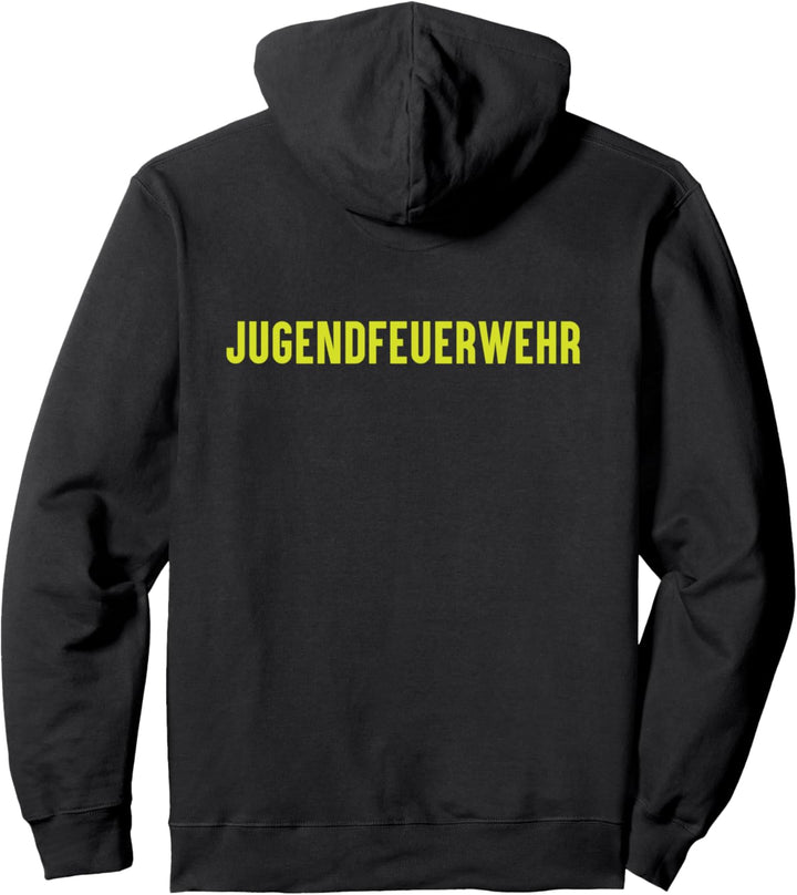 Jugendfeuerwehr Schriftzug auf dem Rücken - Feuerwehr Pullover Hoodie