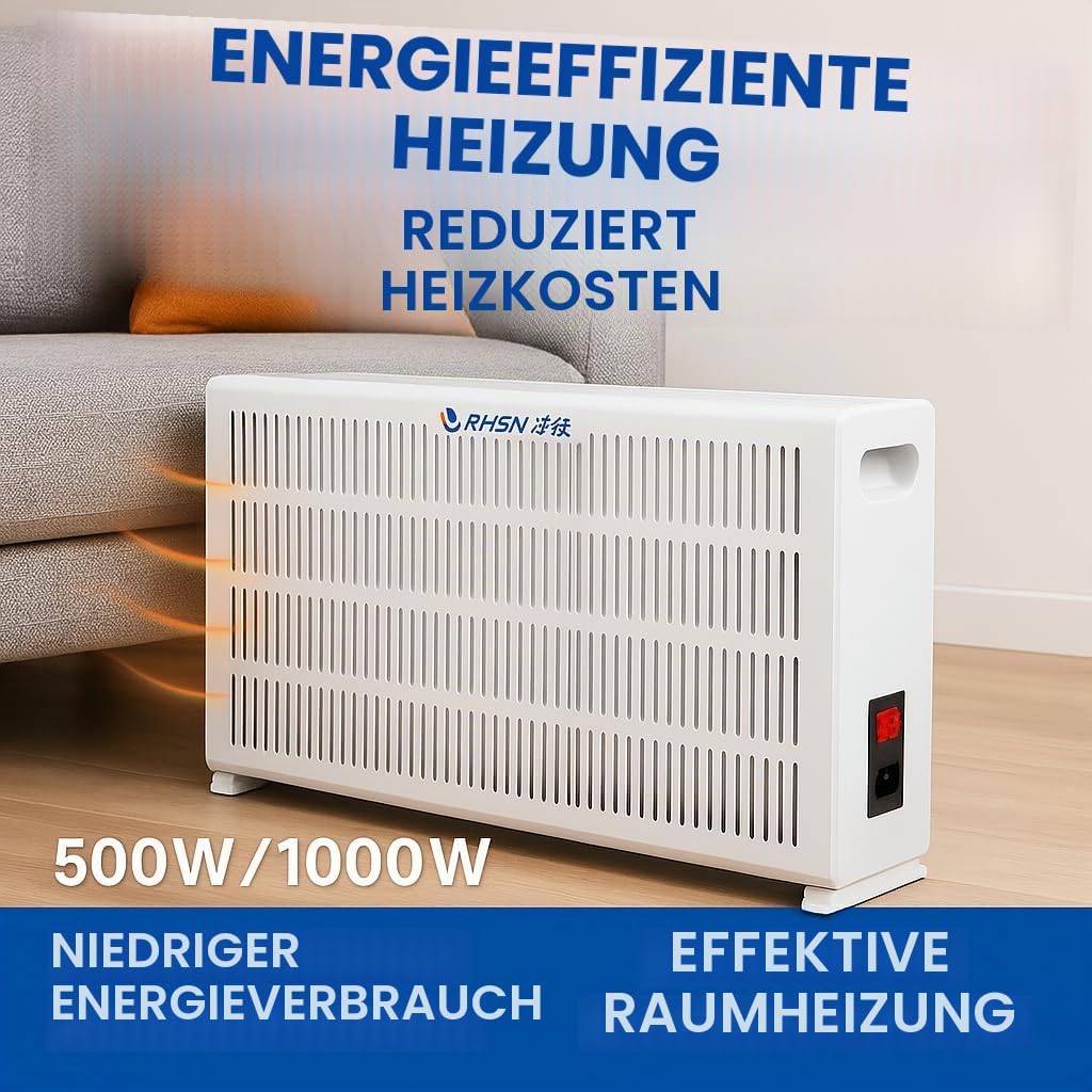 1000W Elektroheizung Standgerät, Electric Heating mit modernem Stil - Elektrisch heizung starke Wärm