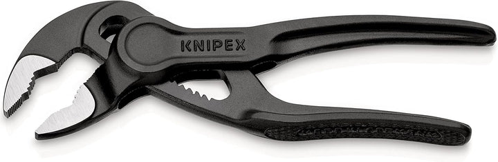 KNIPEX Cobra® XS Mini-Wasserpumpenzange, 100 mm, Muttern bis 24 mm, Rohre bis 28 mm, Selbstklemm-Eff