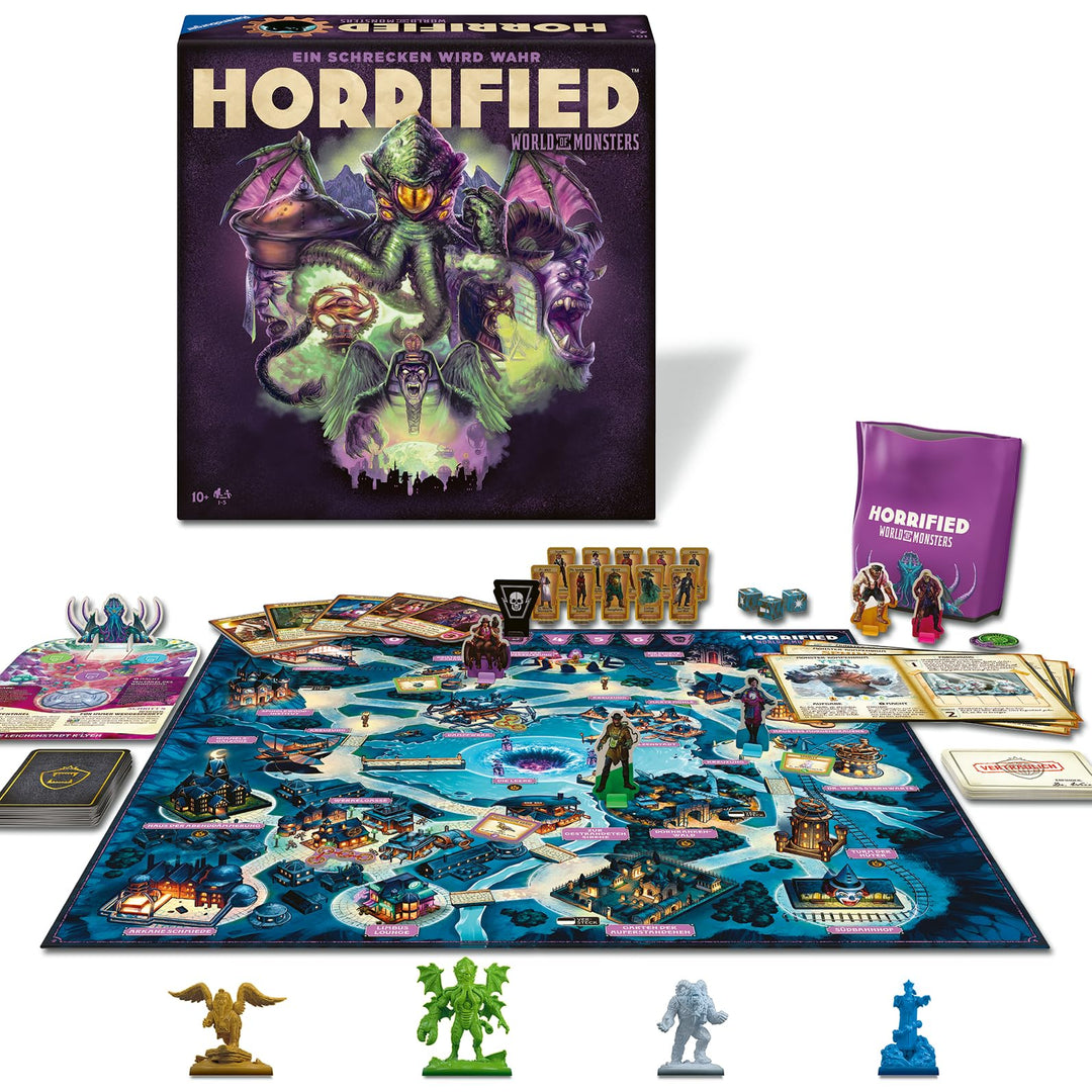 Ravensburger 22892 - Horrified: World of Monsters - Kooperatives und immersives Brettspiel für alle