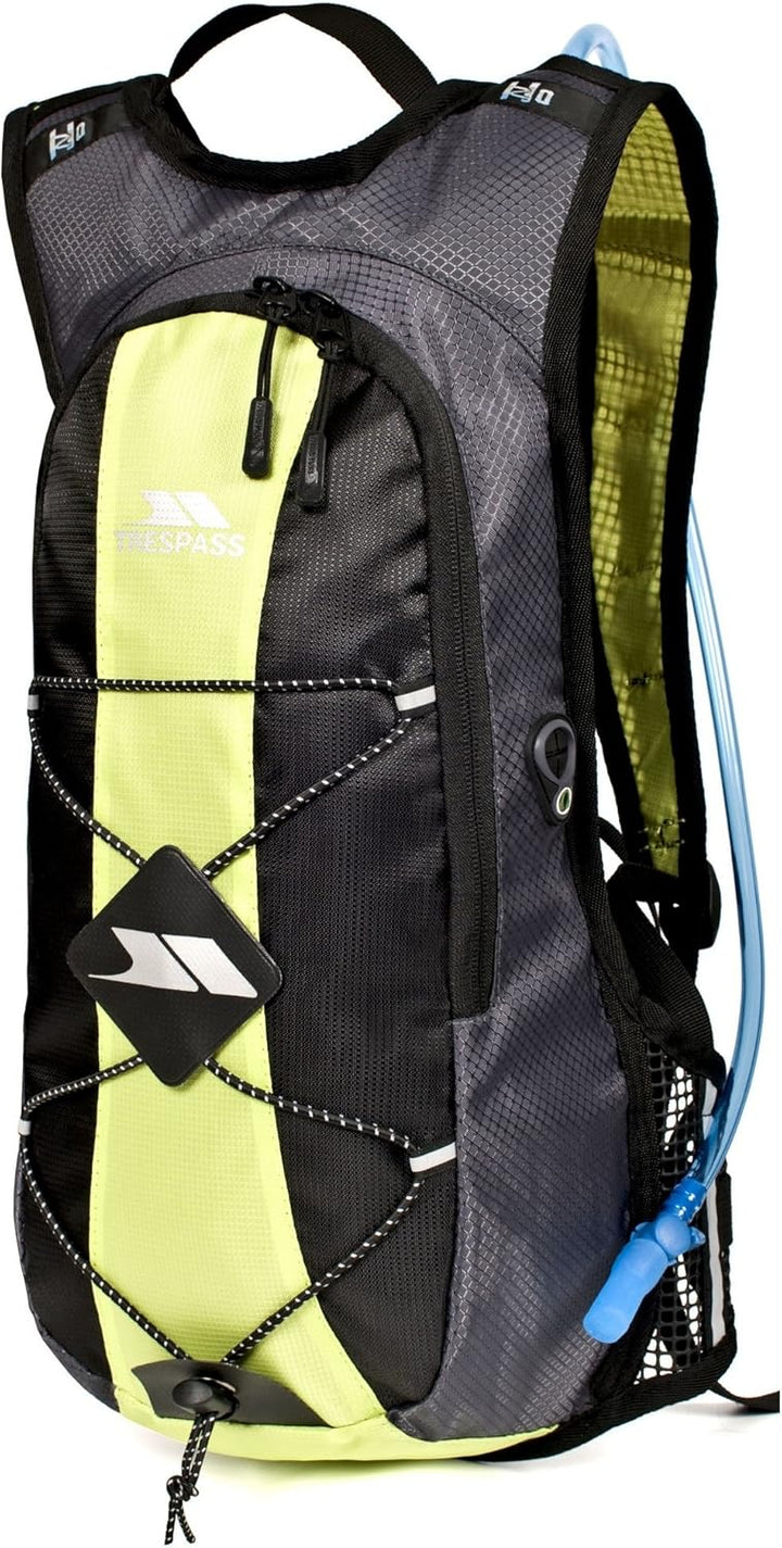 Trespass Mirror, Rucksack 15 Liter mit Hüftgurt & 2 Liter Wasserreservoir / Trinkblase / Hydration P