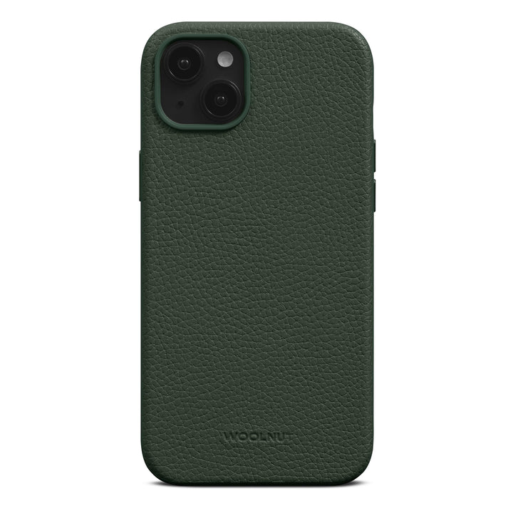 Woolnut Leder Hülle Case für iPhone 15 Plus - Grün iPhone 15 Plus Grün, iPhone 15 Plus Grün