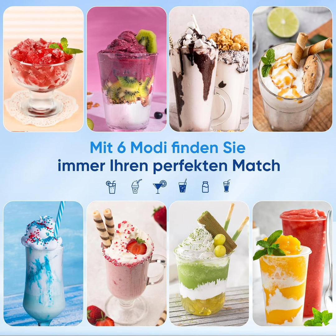 Slush Maschine – 2,5L Slushie Maschine, kein Eis nötig, mit LED-Display, 6 voreingestellte Programme