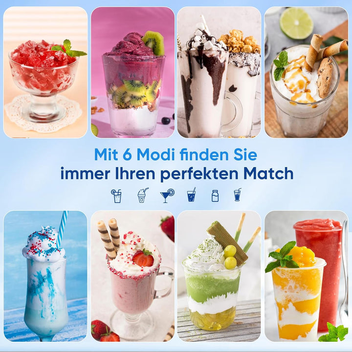 Slush Maschine – 2,5L Slushie Maschine, kein Eis nötig, mit LED-Display, 6 voreingestellte Programme