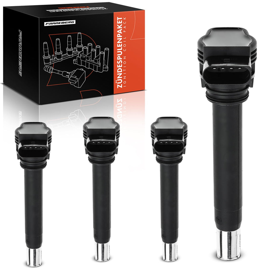 Frankberg 4x Zündspule Kompatibel mit A1 A3 A4 A5 A6 A8 Q3 Q5 TT Golf V VI J.e.t.t.a III P.a.s.s.a.t