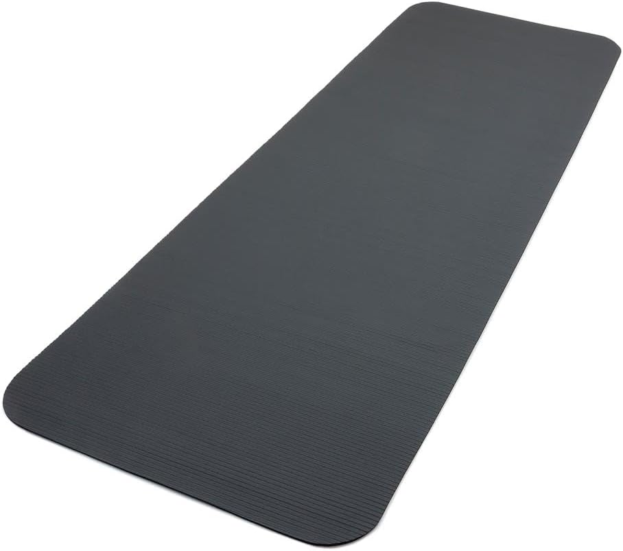 Reebok Trainingsmatte - Rutschfeste Gymnastikmatte aus natürlichem Gummi in 7mm, 10mm, 15mm und vers