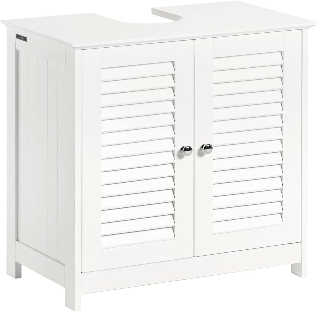 SoBuy® FRG237-W Waschbeckenunterschrank Badschrank Unterschrank Badmöbel in weiss BHT ca: 60x58x34cm