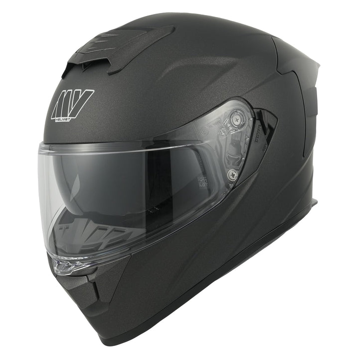 MY Motorrad Integralhelm Vollvisierhelm Mopedhelm mit Sonnenblende für Damen Herren,ECE 22.06 Genehm