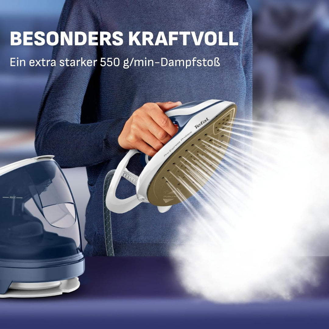 Tefal GV9225 Pro Express Protect Dampfbügelstation | 7,6 Bar Dampfdruck | variable Dampfmenge: 140 g