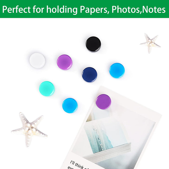 PYJLBX Magnete für Magnettafel,100 Stück 10 Farben Magnet Kühlschrankmagnete, Magnete Stark Magnete