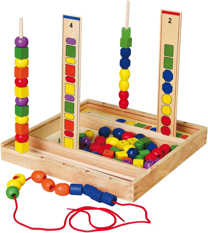 Viga Toys - 56182 - Beads Sequence Formen- und Farben, Formen- und Farben