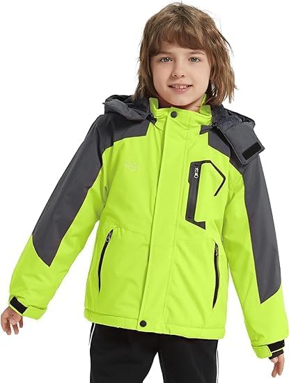 Wantdo Jungen Berg Ski Jacke Warmer Winter Fleece Mäntel Wasserdichter Atmungsaktive Jacke Outdoor K