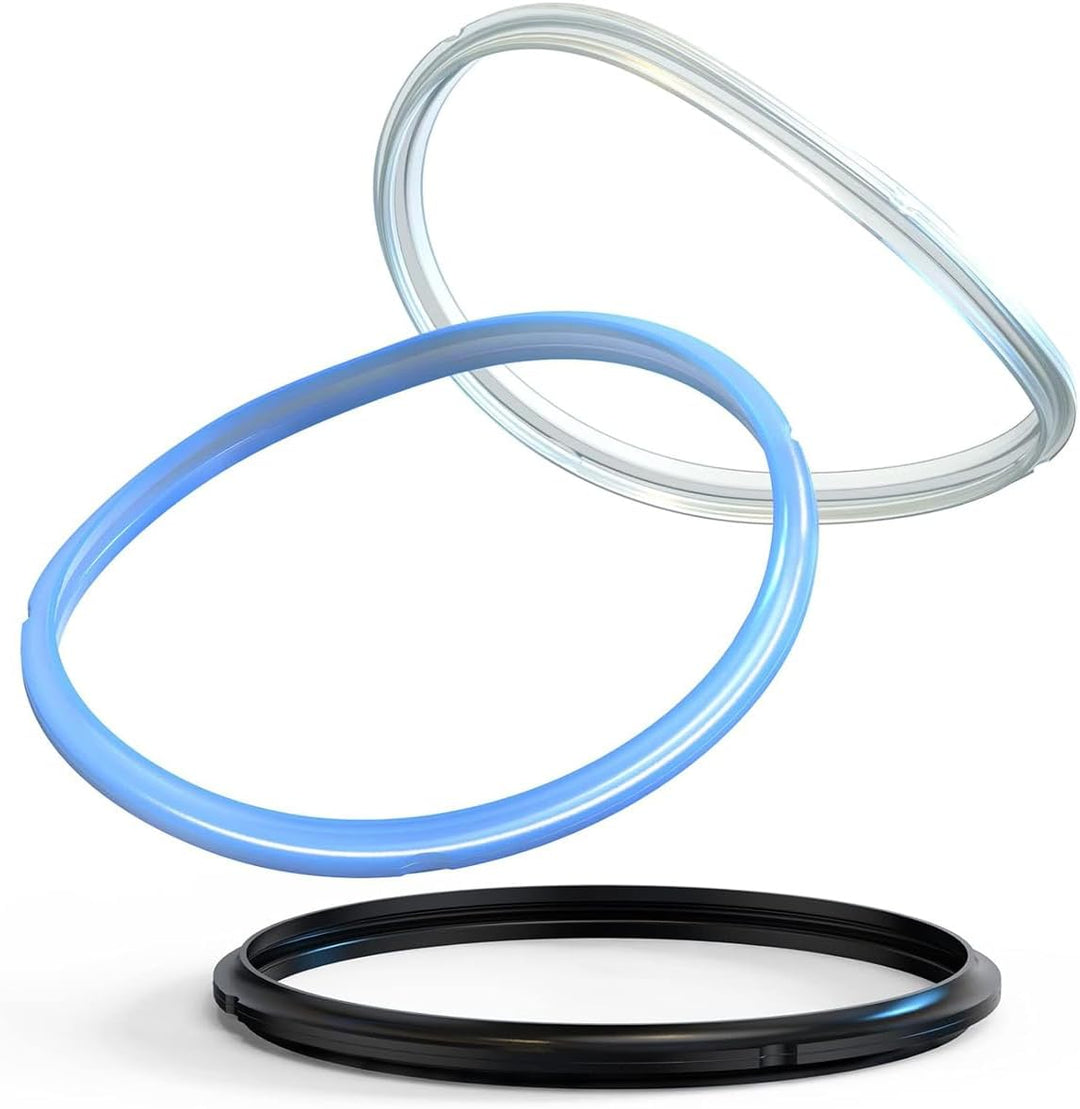 Alnicov 3 Stück Dichtungsring für elektrischen Schnellkochtopf, Silikon-Dampfring für Instant Put 5,