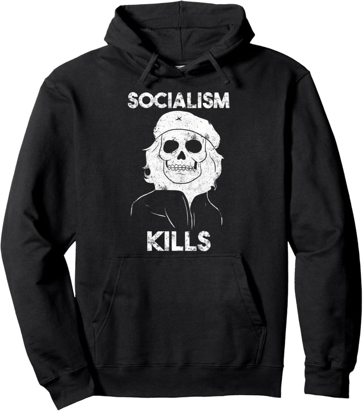 Socialism Kills Anti Sozialismus Kapitalismus Pullover Hoodie