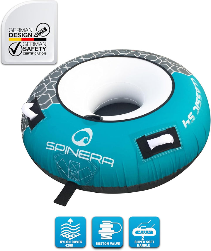 SPINERA Classic 54 Roundtube - aufblasbarer Wasserring, Wasserreifen, Towable für 1 Person