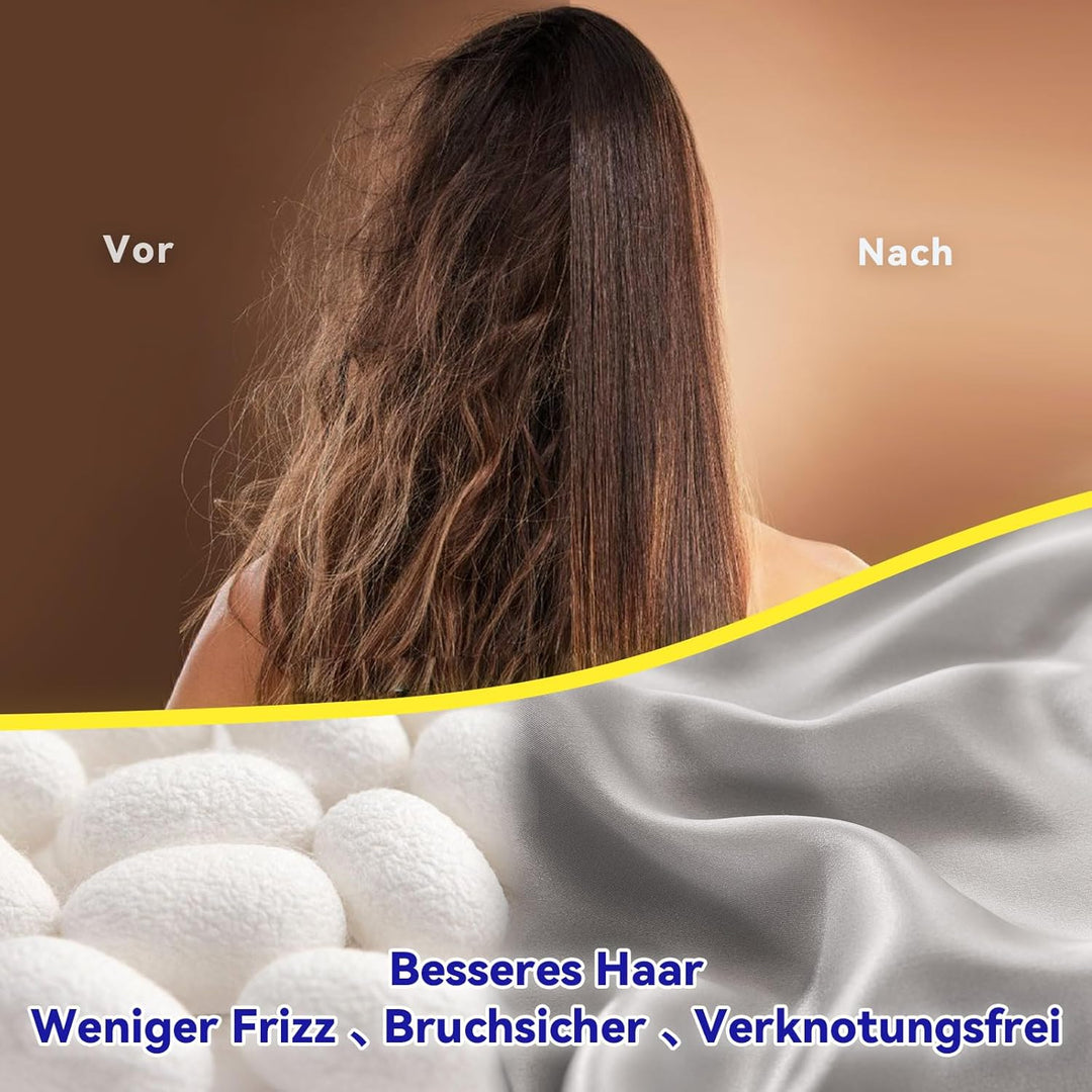 SeidenKissenbezug 40x60,Jaciu Kissenbezüge aus Seide,für Haar und Haut Beide Seiten Echte Seide Kiss
