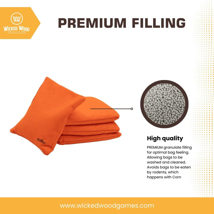 Offizielles Cornhole Set 90x60cm - 2x4 Cornhole Säckchen - EIN offiziell ACL-lizensiertes Set of Cor